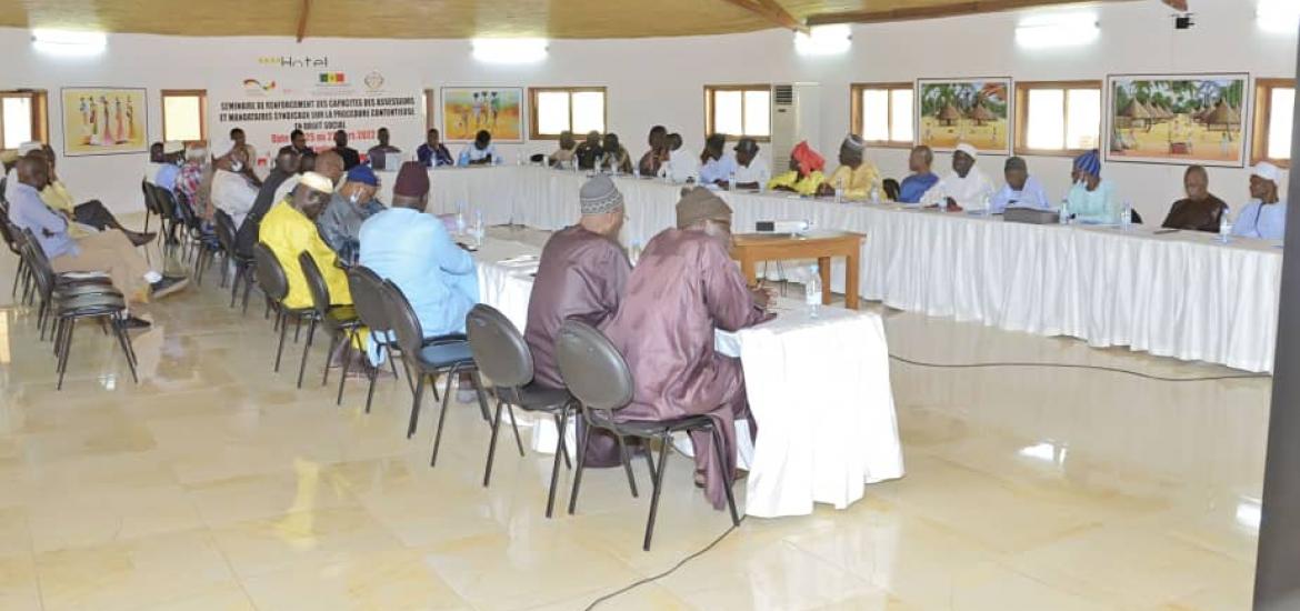 Séminaire de renforcements des capacités des assesseurs et mandataires sur la procédure contentieuse en droit social